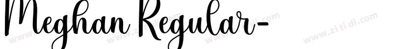 Meghan Regular字体转换